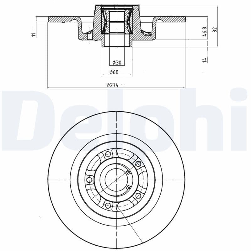 Disc frana DELPHI BG9026RS