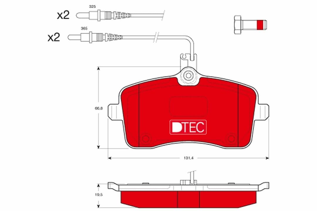 set placute frana,frana disc TRW DTEC COTEC GDB1594DTE
