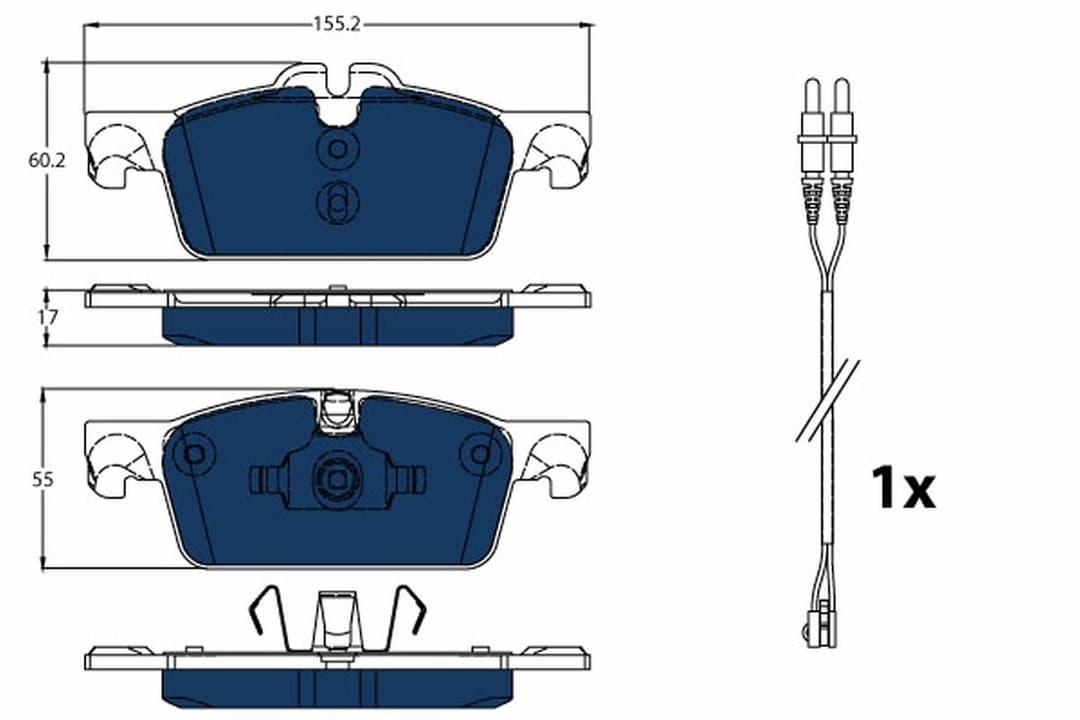 set placute frana,frana disc TRW ELECTRIC BLUE GDB1929BTE