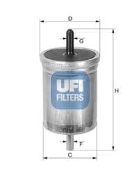 filtru combustibil UFI 31.513.00