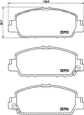 set placute frana,frana disc BREMBO PRIME LINE P 28 077