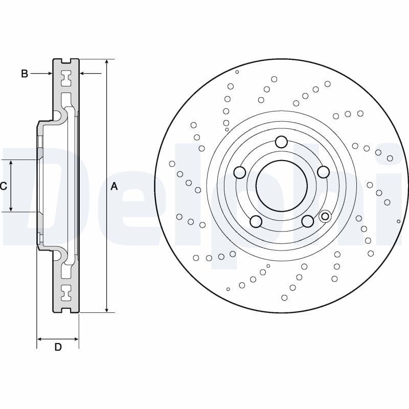 Disc frana DELPHI BG9189C