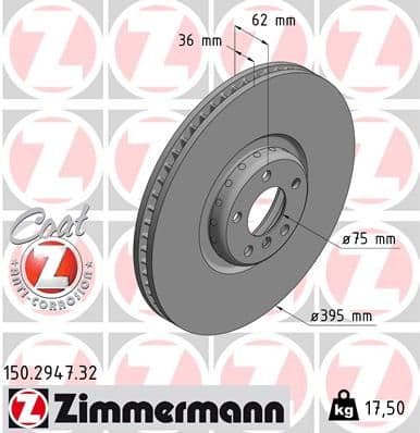 Disc frana ZIMMERMANN FORMULA F 150.2947.32