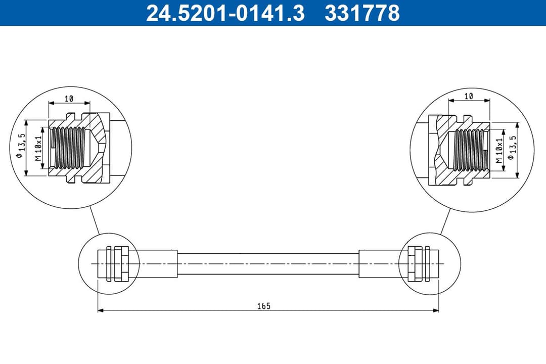 Furtun frana ATE 24.5201-0141.3
