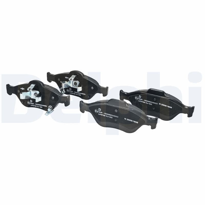 set placute frana,frana disc DELPHI LP3739