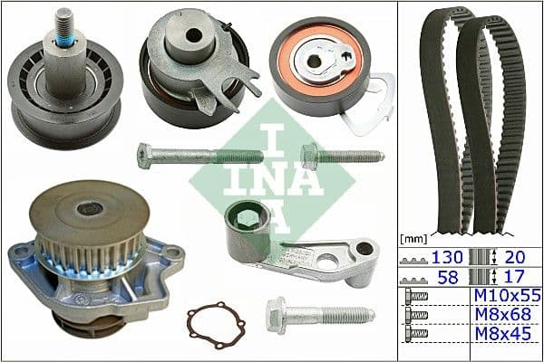 Set pompa apa + curea dintata Schaeffler INA 530 0360 30