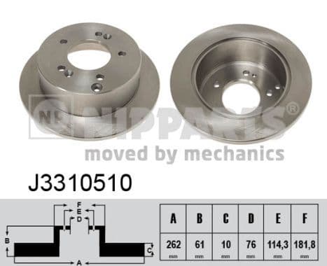 Disc frana NIPPARTS J3310510