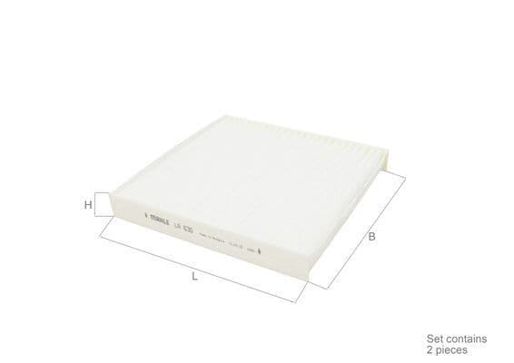 Filtru, aer habitaclu MAHLE LA 630/S