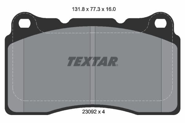 set placute frana,frana disc TEXTAR Q+ 2309203