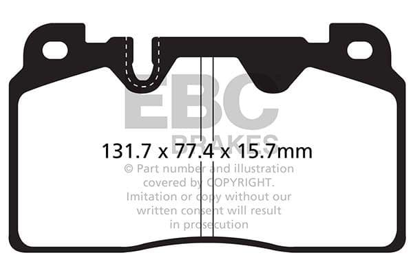 set placute frana,frana disc EBC Brakes DP42168R