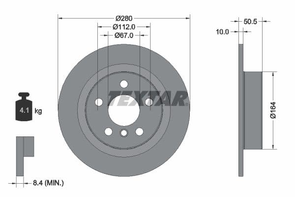 Disc frana TEXTAR PRO 92274603