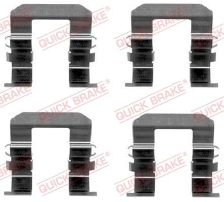 Set accesorii, placute frana QUICK BRAKE 109-1704