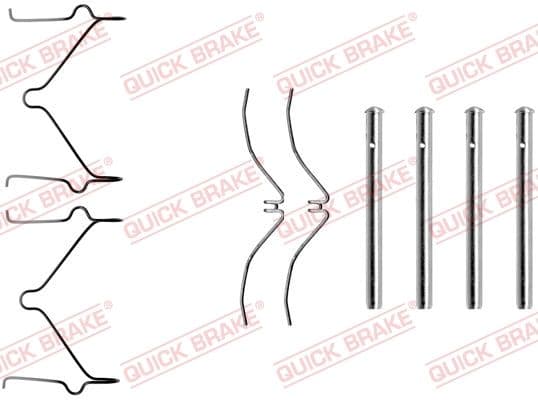 Set accesorii, placute frana QUICK BRAKE 109-1126