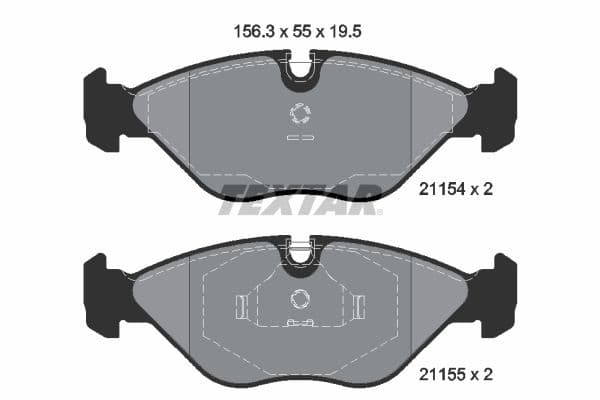 set placute frana,frana disc TEXTAR Q+ 2115402