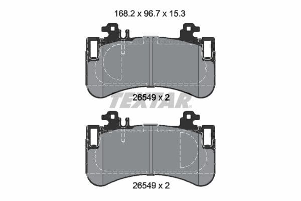 set placute frana,frana disc TEXTAR 2654901