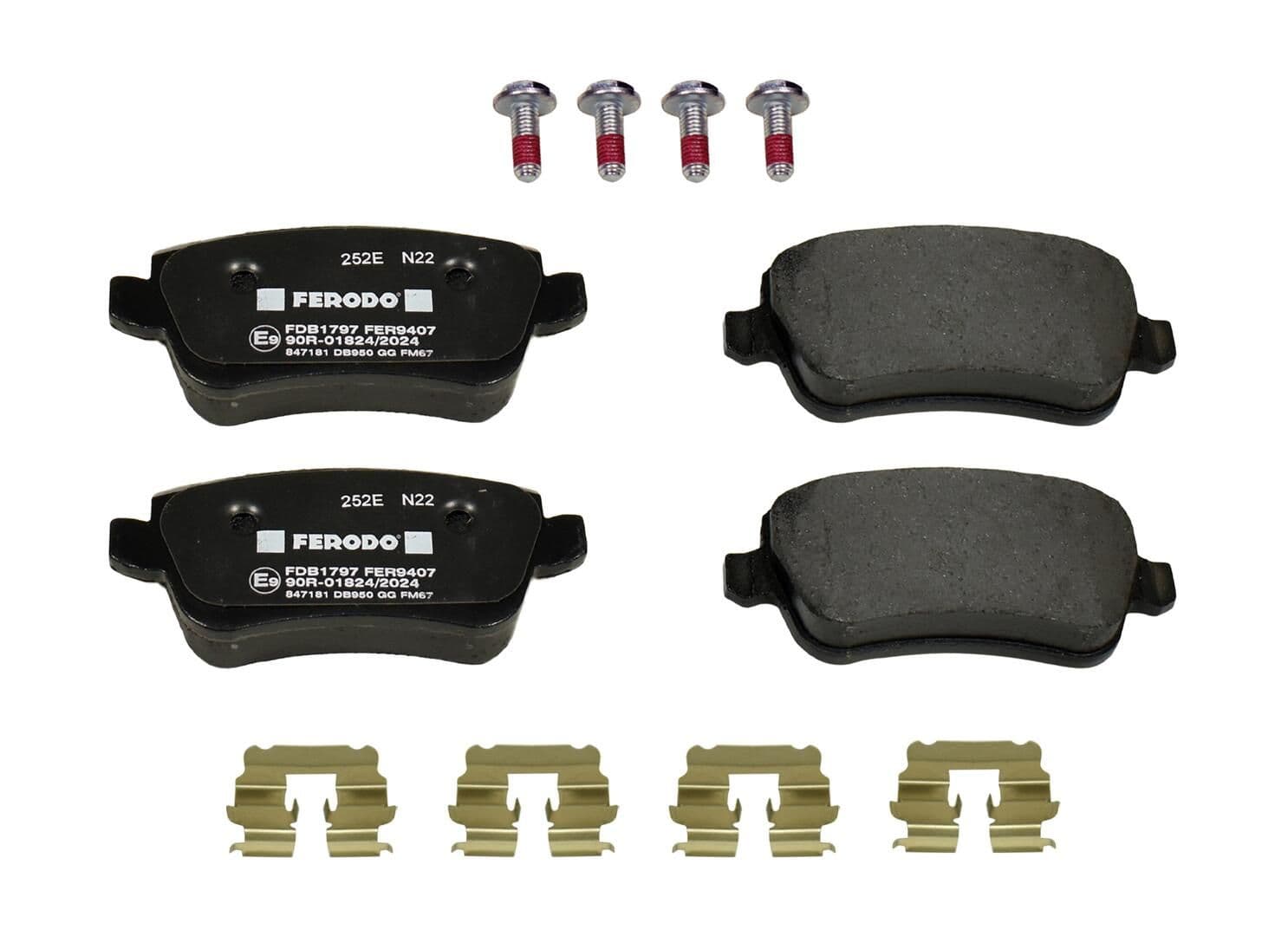 set placute frana,frana disc FERODO FDB1797