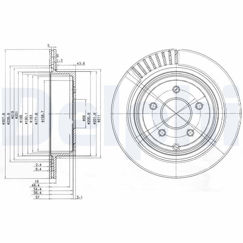 Disc frana DELPHI BG4041