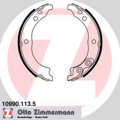 Set saboti frana, frana de mana ZIMMERMANN 10990.113.5