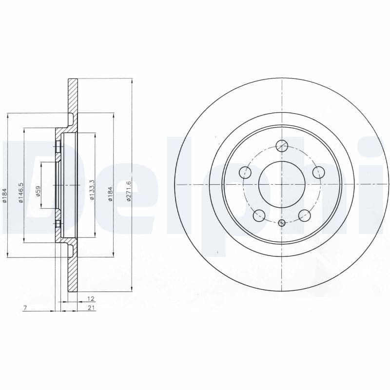 Disc frana DELPHI BG3741