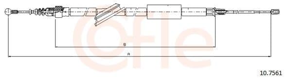 Cablu, frana de parcare COFLE 10.7561