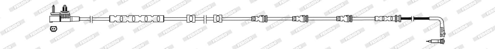 senzor de avertizare,uzura placute de frana FERODO FWI501