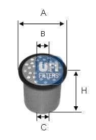 filtru combustibil UFI 24.388.00