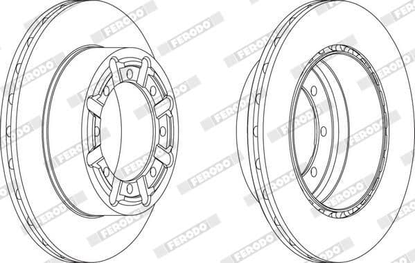 Disc frana FERODO FCR340A