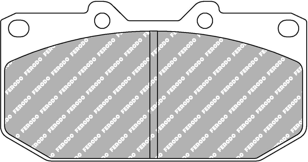 set placute frana,frana disc FERODO FCP986R