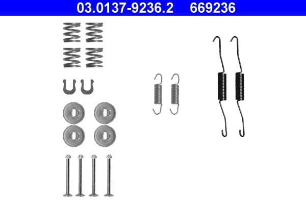 Set accesorii, sabot de frana ATE 03.0137-9236.2