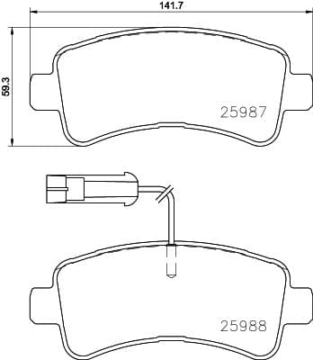 set placute frana,frana disc BREMBO PRIME LINE P 61 130