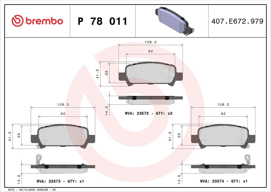 set placute frana,frana disc BREMBO PRIME LINE P 78 011