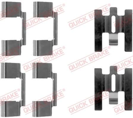 Set accesorii, placute frana QUICK BRAKE 109-1160
