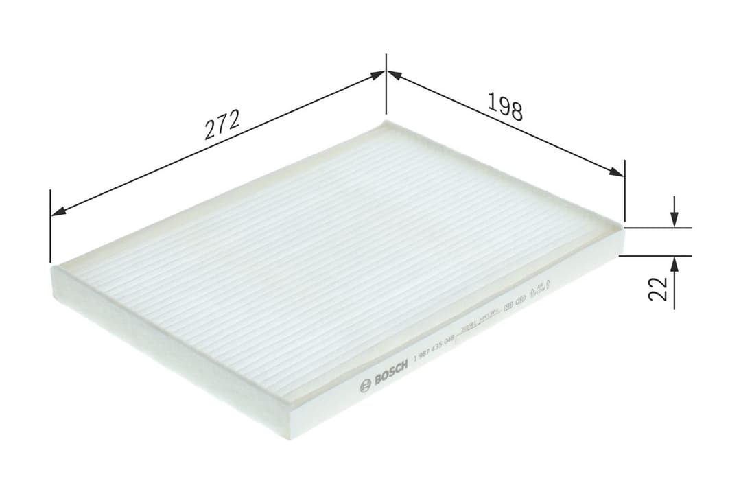 Filtru, aer habitaclu BOSCH 1 987 435 048