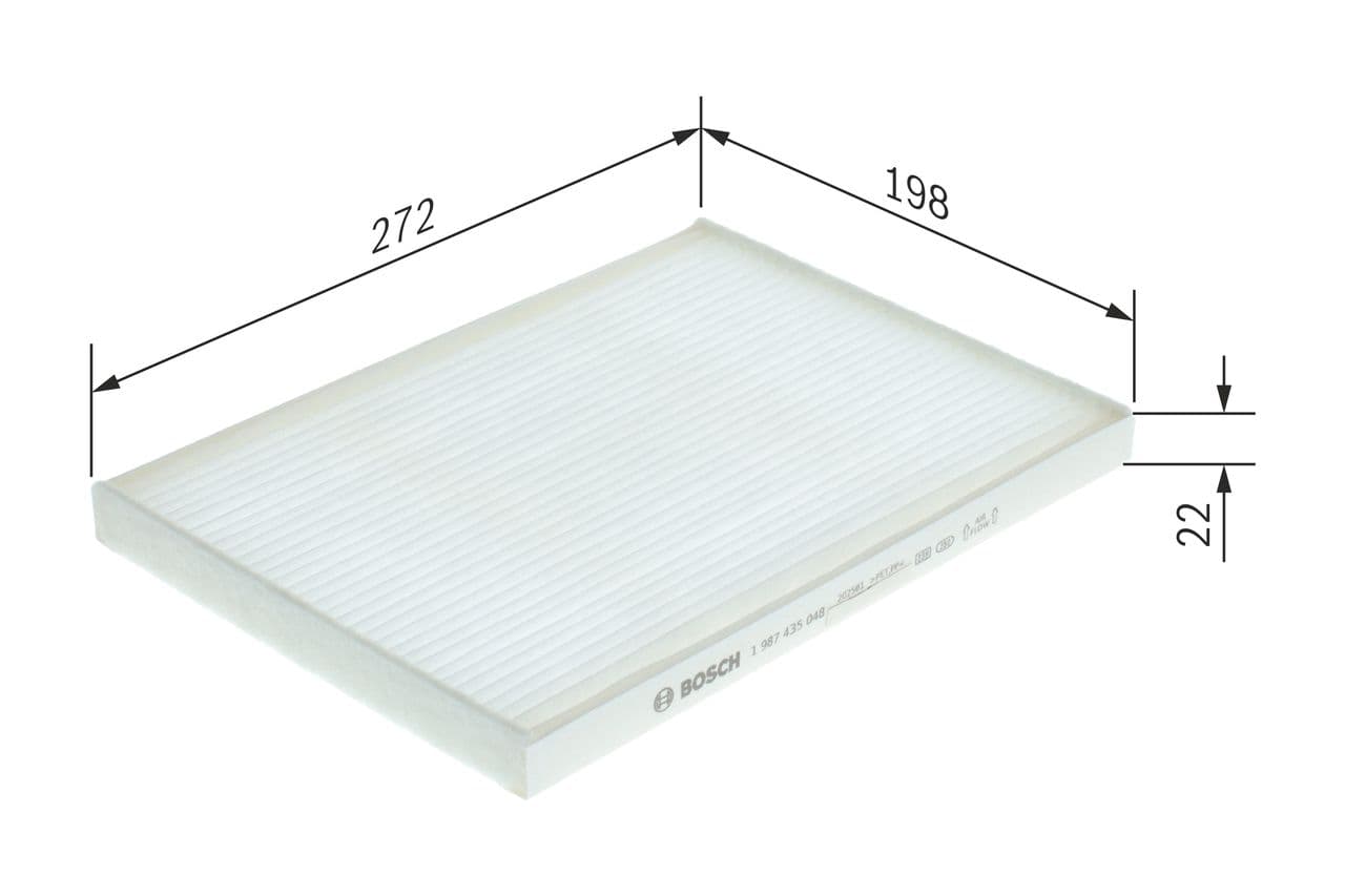 Filtru, aer habitaclu BOSCH 1 987 435 048