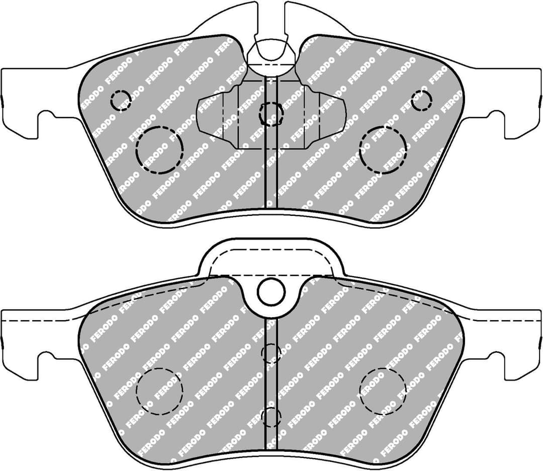 set placute frana,frana disc FERODO FCP1499H