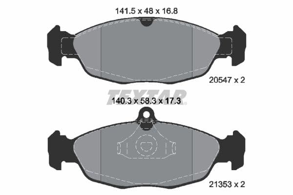 set placute frana,frana disc TEXTAR Q+ 2054701