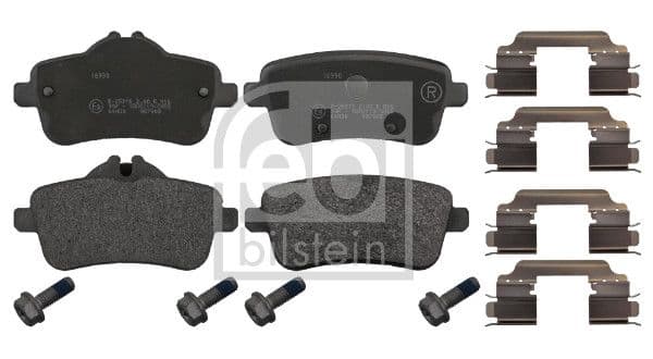 set placute frana,frana disc FEBI BILSTEIN 16990