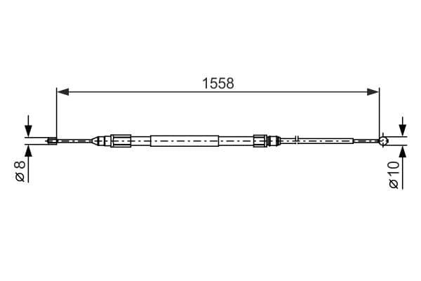 Cablu, frana de parcare BOSCH 1 987 482 368