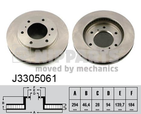 Disc frana NIPPARTS J3305061