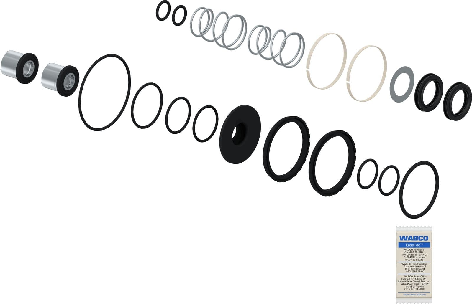 Set reparatie, supapa frana - frana de serviciu WABCO 4613159042