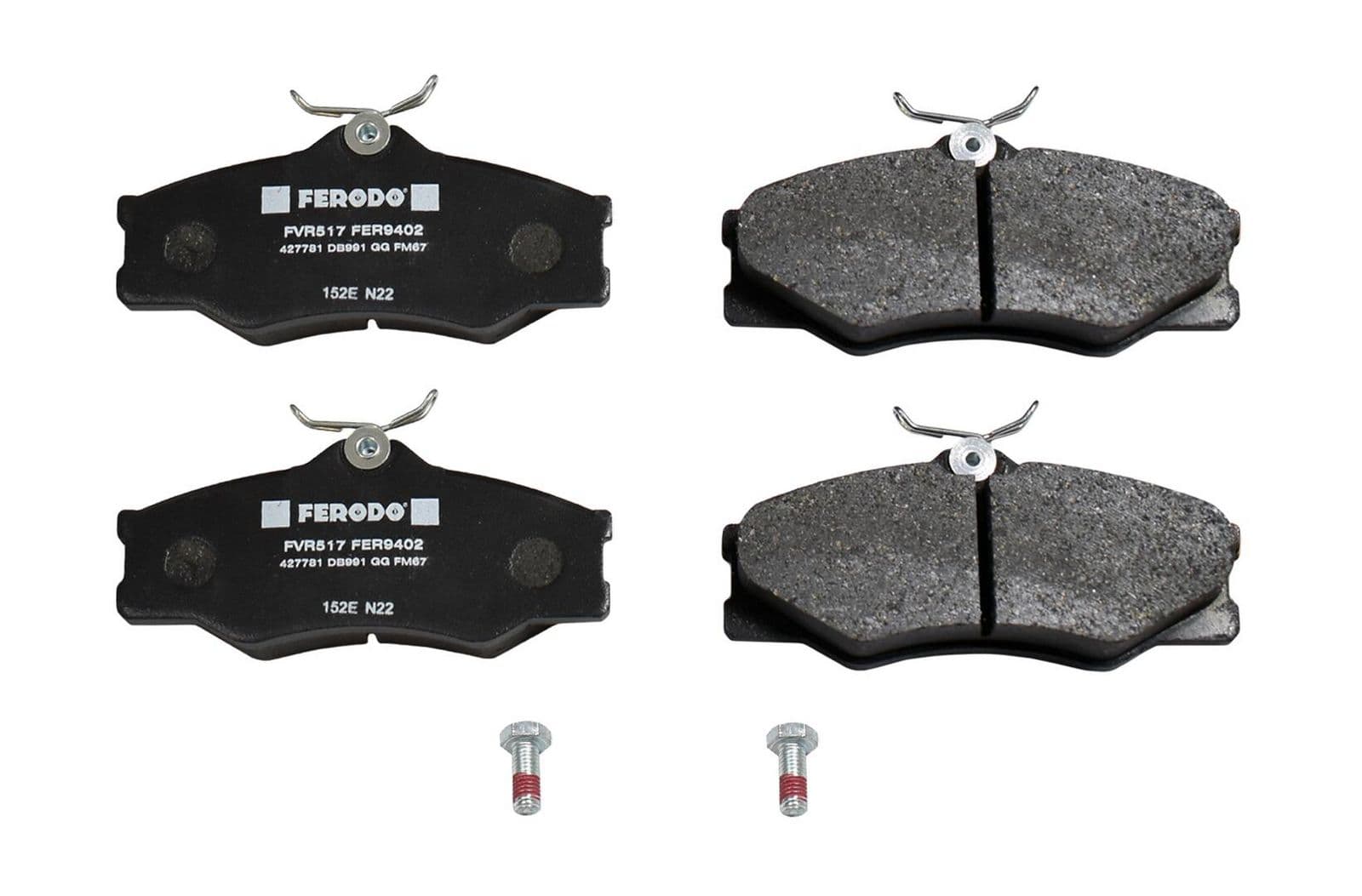 set placute frana,frana disc FERODO PREMIER ECO FRICTION FVR517