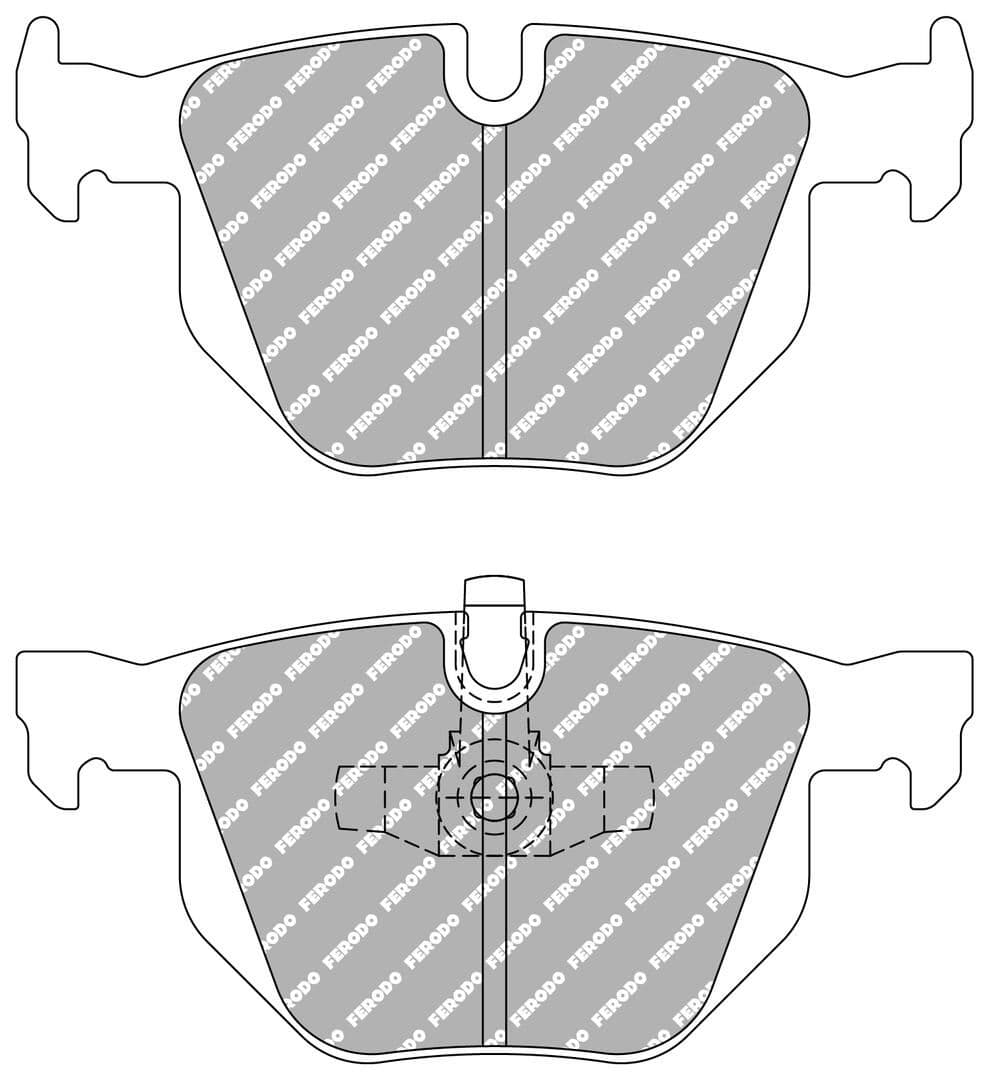 set placute frana,frana disc FERODO FCP1808H