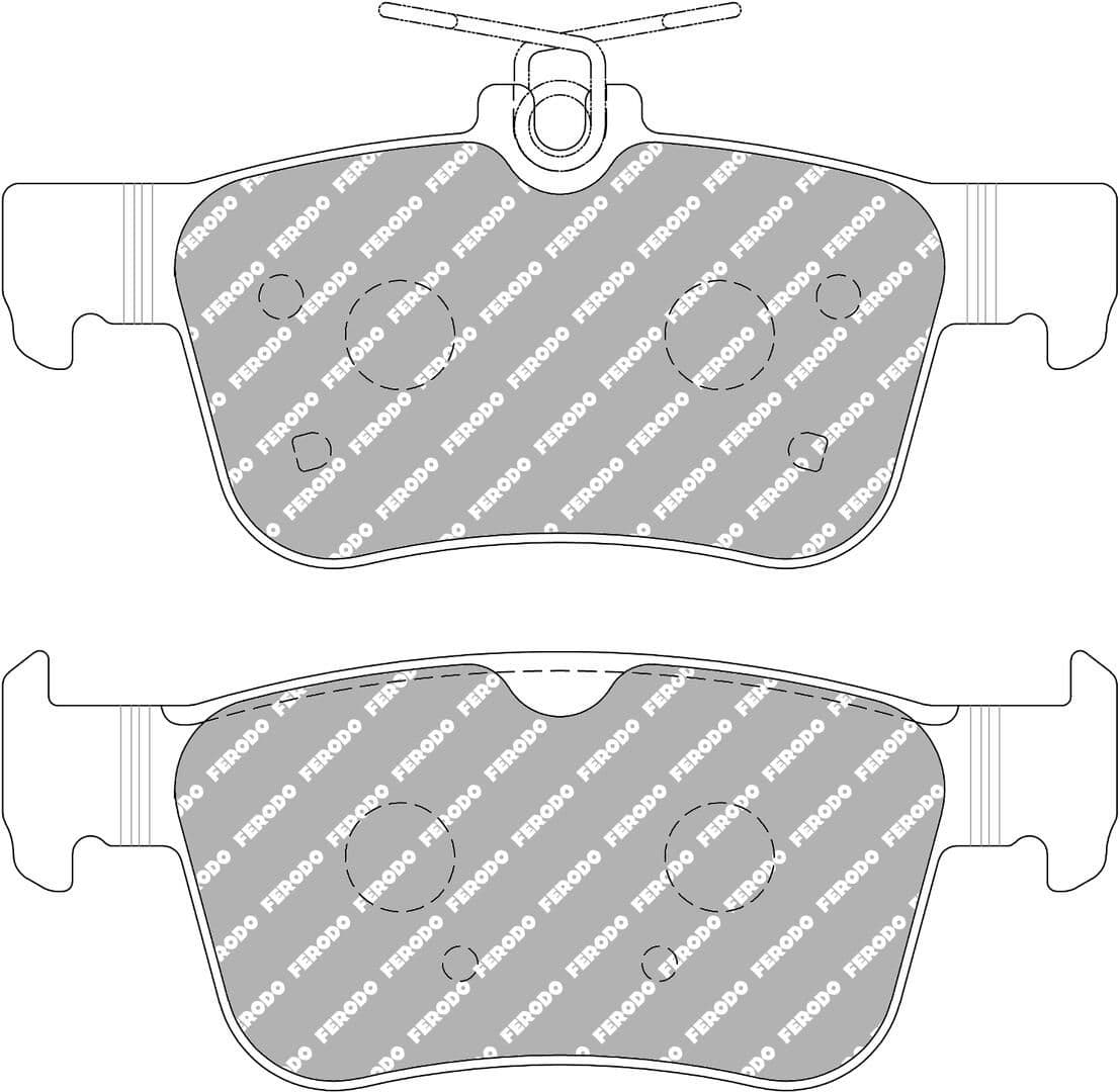 set placute frana,frana disc FERODO FCP5086W