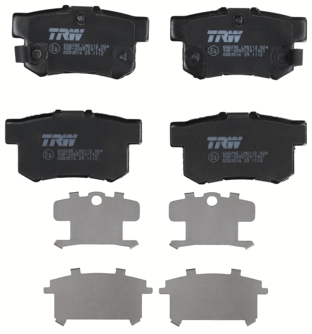 set placute frana,frana disc TRW GDB3516