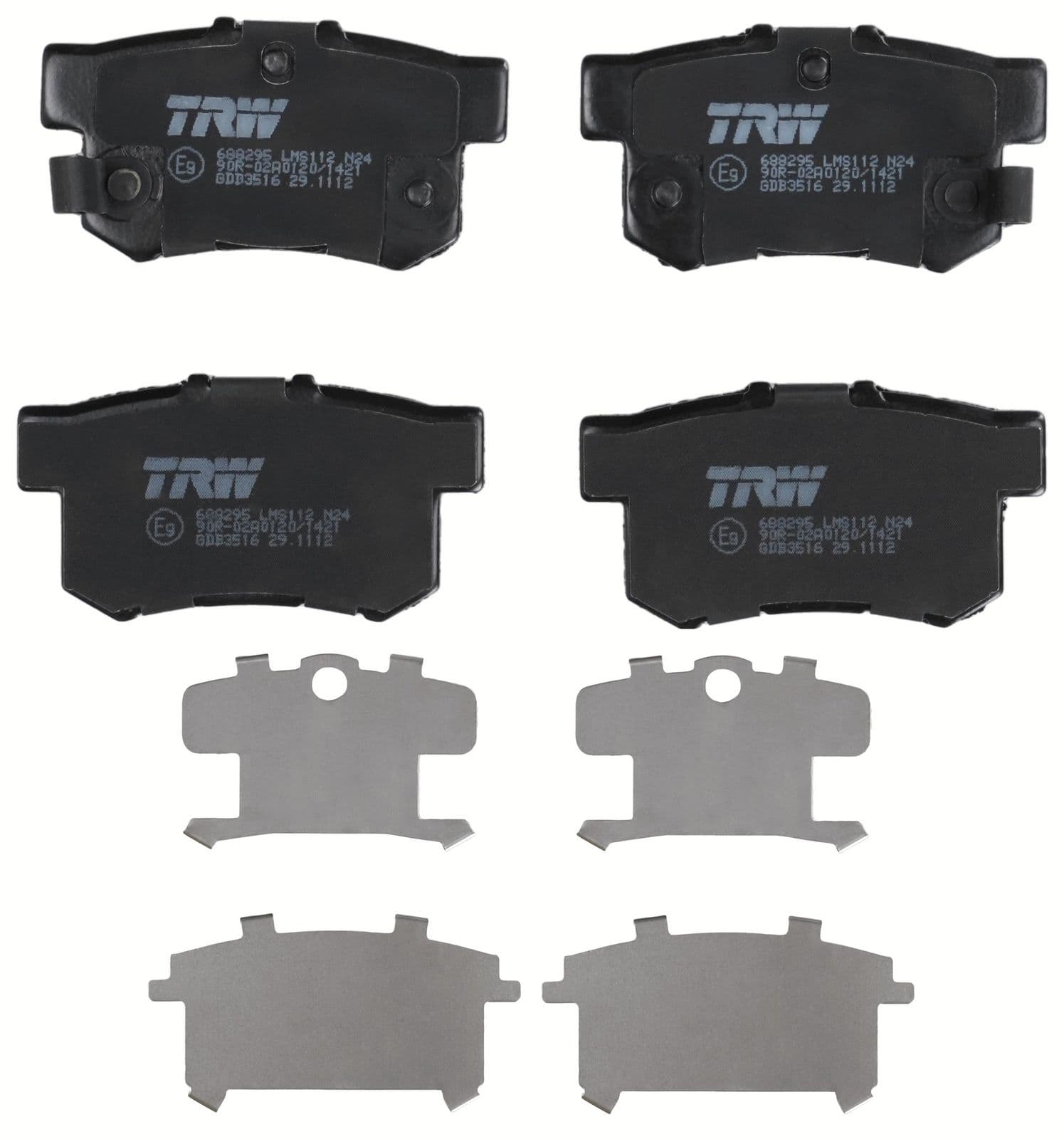 set placute frana,frana disc TRW GDB3516