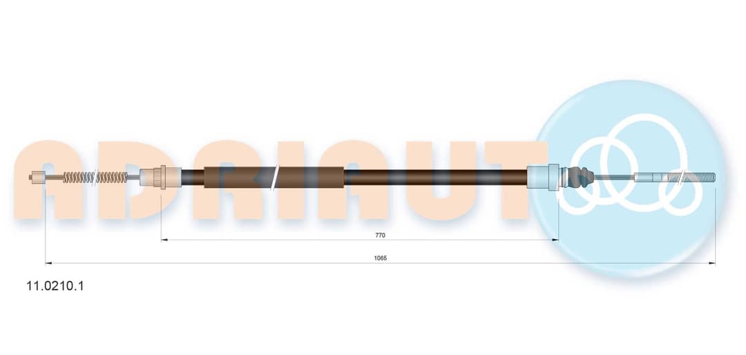 Cablu, frana de parcare ADRIAUTO 11.0210.1