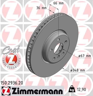 Disc frana ZIMMERMANN COAT Z 150.2936.20