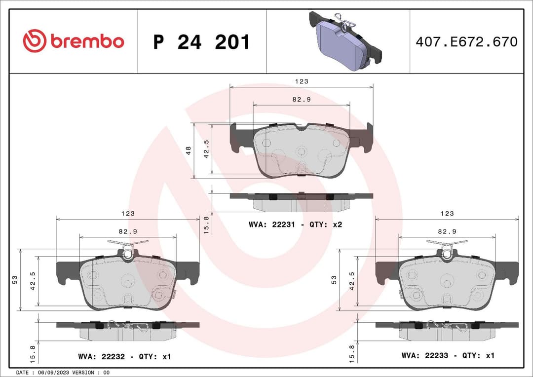 set placute frana,frana disc BREMBO PRIME LINE P 24 201