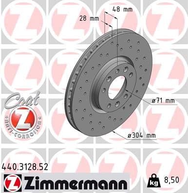 Disc frana ZIMMERMANN SPORT Z 440.3128.52