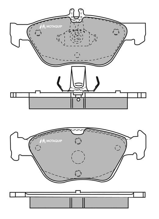 set placute frana,frana disc MOTAQUIP LVXL467